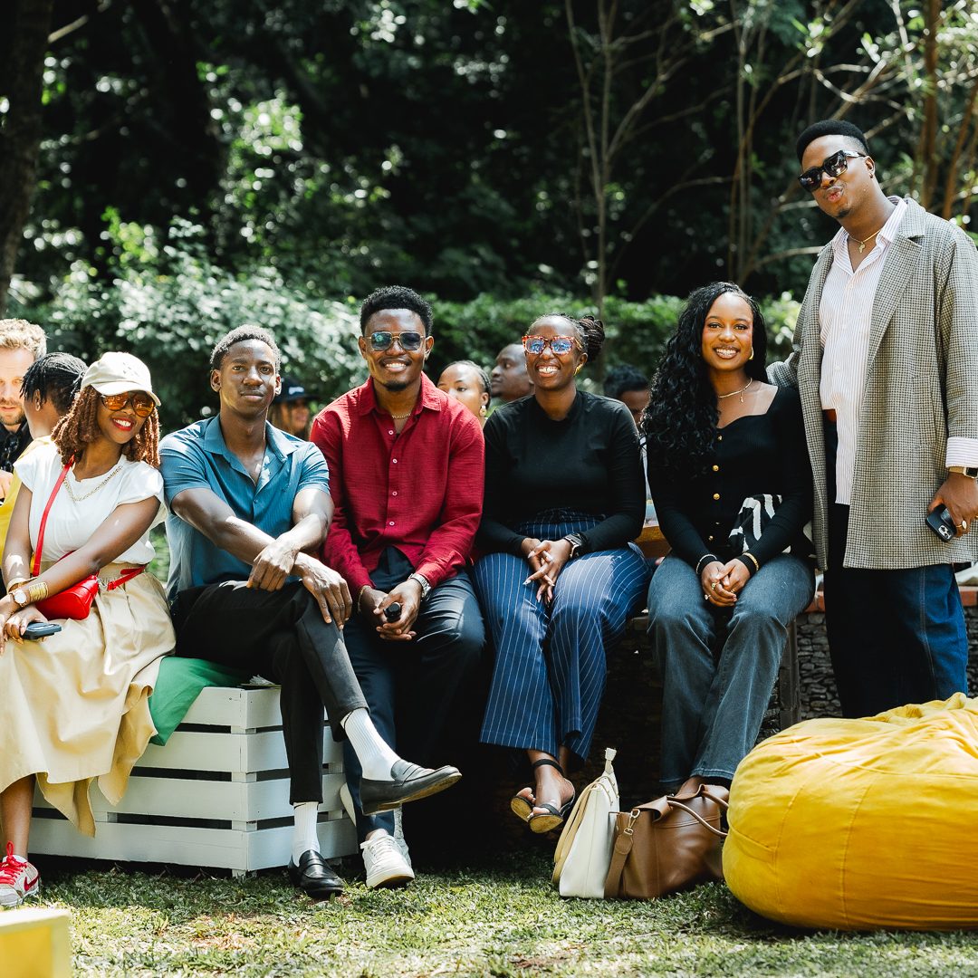 A group of Voices In Motion participants together outdoors